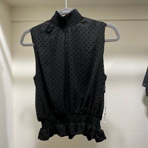 Aqua // black turtleneck blouse // Size XS